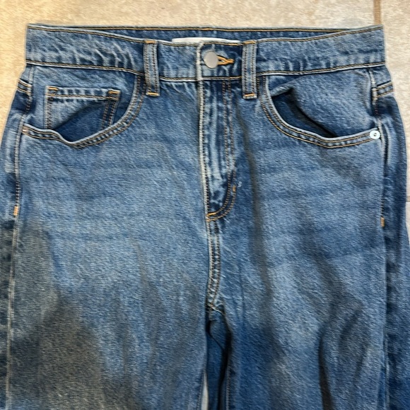 Altar'd State Wide Leg Destroyed Knee Jeans 26 - Picture 4 of 7